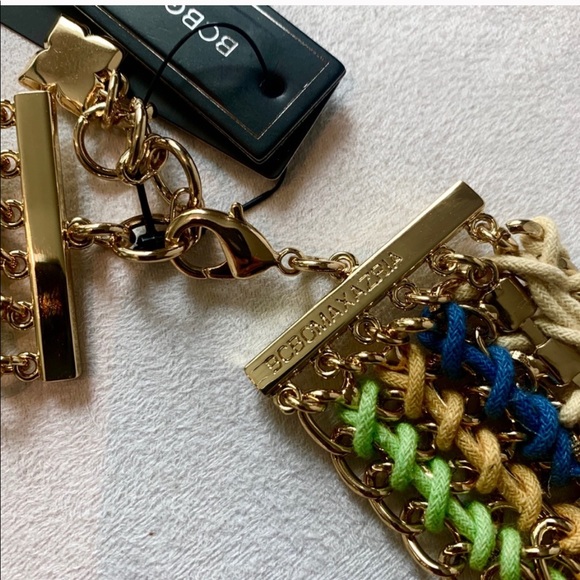 NEW BCBGMAXAZRIA Goldtone Rope The ROXIE NECKLACE - Picture 6 of 7